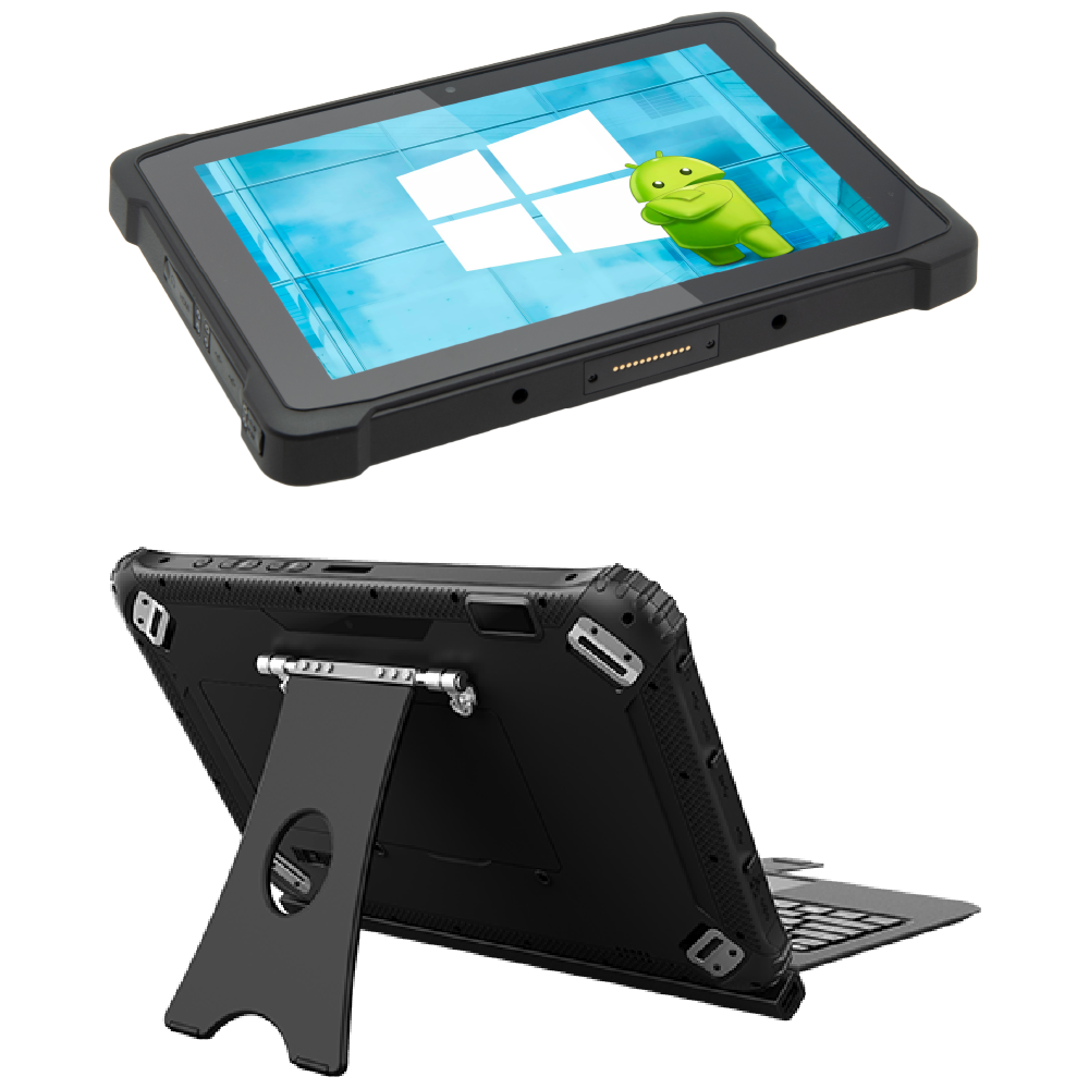 tablet rugged con tastiera e accessori