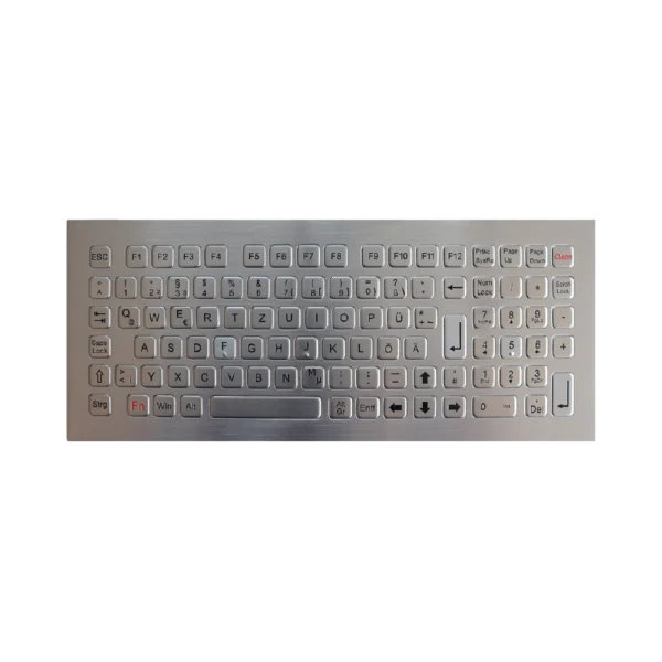 Tastiera industriale desktop in acciaio inox IP68 con tastierino numerico