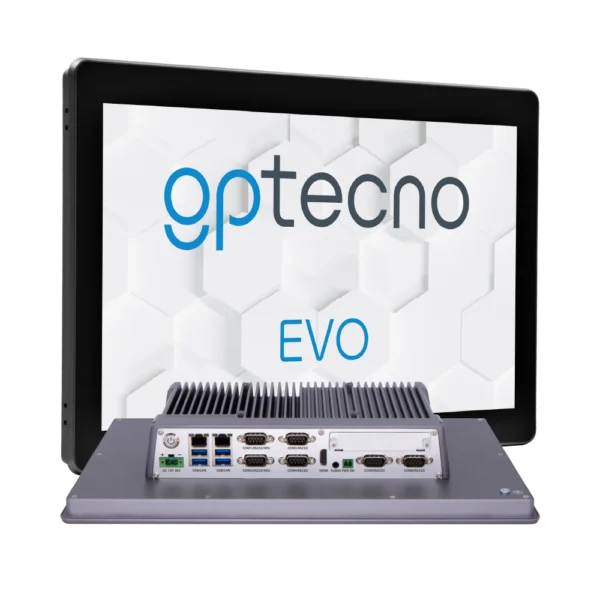 Panel PC industriale fanless IP65 Serie EVO GP Tecno modulare