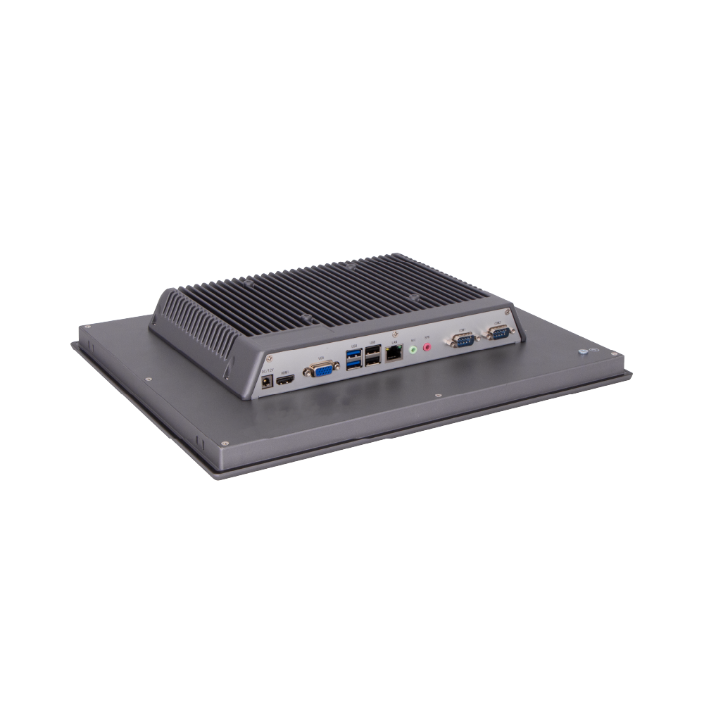 Porte I/O e predisposizione fissaggio VESA del Panel PC industriale Serie SLIM