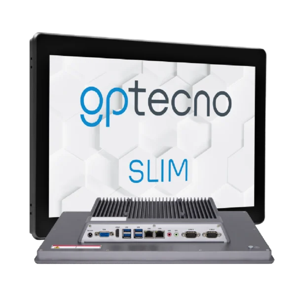 Panel PC industriale fanless IP65 Serie SLIM GP Tecno con cornice 3mm